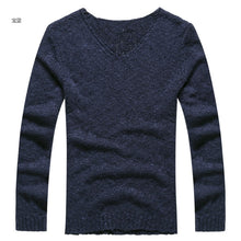 Mens Loose V-Ncek Pullover
