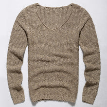 Mens Loose V-Ncek Pullover